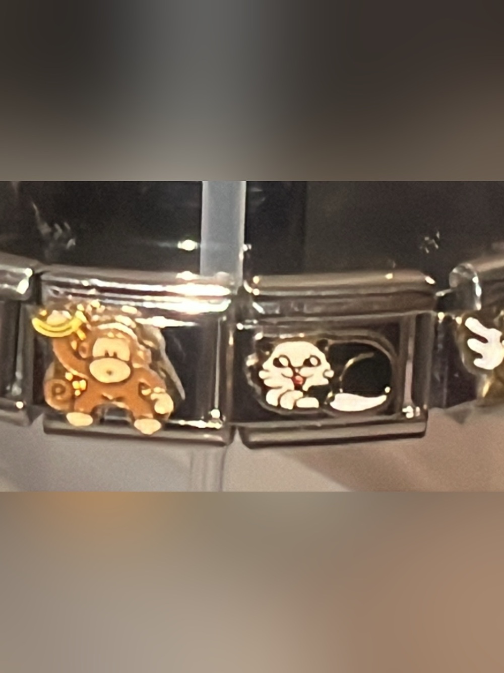 Italian Charm Bracelet Nominoro BlinQ Bella Charms Stainless Steel Y2K Vintage - Picture 5 of 12